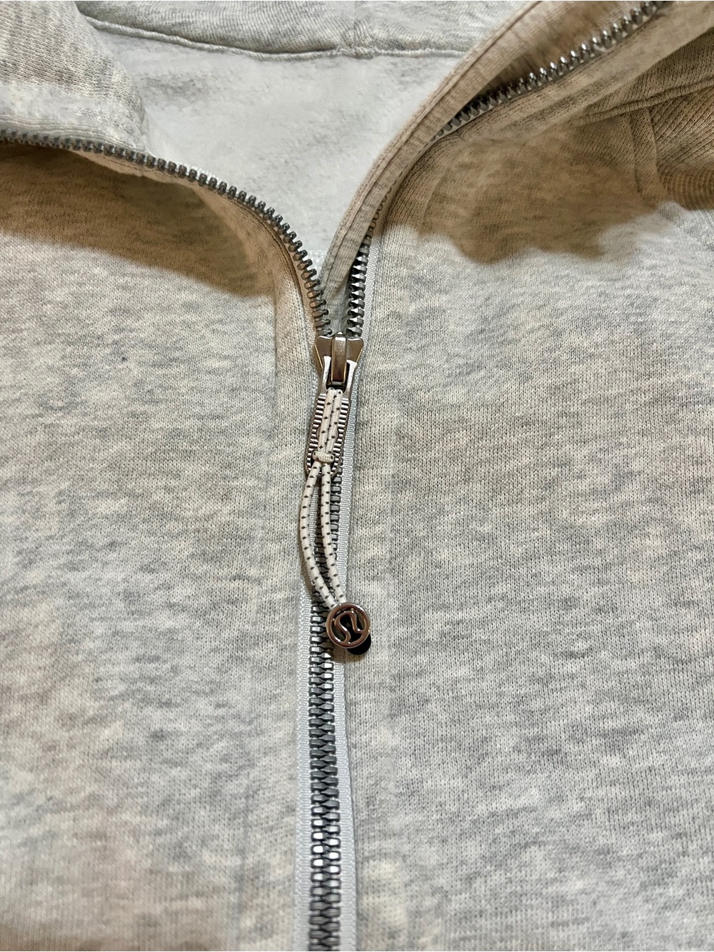 lululemon Light Gray Half-Zip Scuba Hoodie - Picture 6 of 7